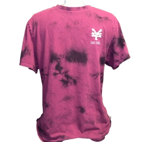 Zoo York Other - 💙 Zoo York Black and Pink Tie-Dye T-Shirt Featuring Elaborate Embroidery Size M